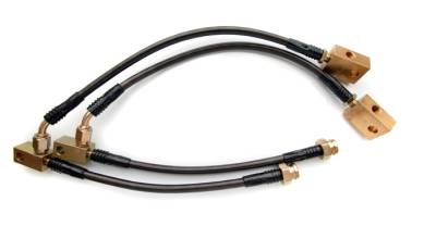 Nissan 350Z Agency Power Steel Braided Brembo Brake Lines - Front - AP-Z33B-405