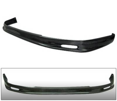 Honda Civic 2DR 4 Car Option Carbon Fiber M Style Front Bumper Lip - BLF-HC96MU-CF