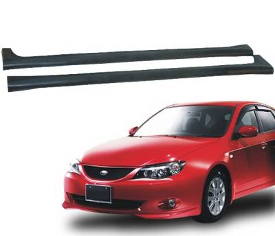 Subaru Impreza 4 Car Option Polyurethane Side Skirts - BLS-SI08T-PU