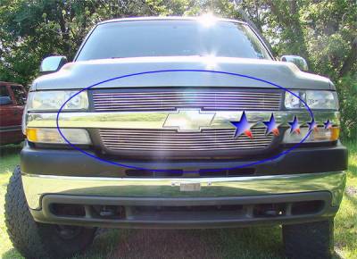 APS - Chevrolet Silverado APS Billet Grille - Upper - Aluminum - C65702A - Image 1