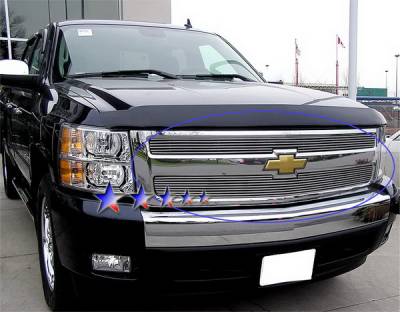 Chevrolet Silverado APS Billet Grille - Upper - Stainless Steel - C65766S