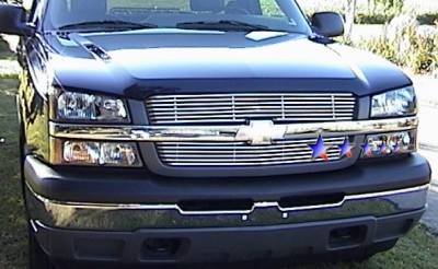 APS - Chevrolet Silverado APS Tubular Grille - Upper - Stainless Steel - C68320S - Image 1