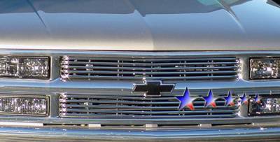 Chevrolet Blazer APS Tubular Grille - 6 Bars - Upper - Stainless Steel - C68706S