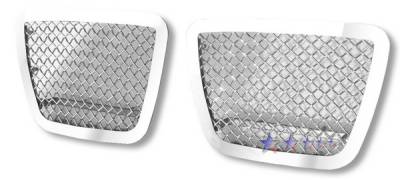 APS - Chevrolet Avalanche APS Wire Mesh Grille - Bumper - Stainless Steel - C76467T - Image 2