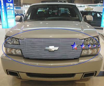 APS - Chevrolet Silverado APS Billet Grille - Full Face - Upper - Aluminum - C85026A - Image 1