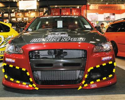 Chargespeed - Mitsubishi Lancer Chargespeed Side Duct Cowl for Type-1 Bumper ONLY - Pair - CS427SDCCS - Image 2
