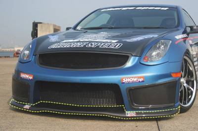 Chargespeed - Infiniti G35 2DR Chargespeed Center Cowl with Grille Cowl & Under Cowl for Front Bumper - 3PC - CS695ACC - Image 4