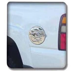 GMC Yukon V-Tech Fuel Door Cover - Flame Style - Chrome - 1377958