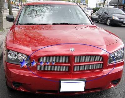 Dodge Charger APS Billet Grille - Upper - Aluminum - D66438V