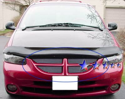 Dodge Caravan APS Billet Grille - Upper - Aluminum - D66440A