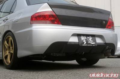 Chargespeed - Mitsubishi Lancer Chargespeed Rear Bumper with OEM JDM Evo IX Rear Bumper Style with Center Diffuser - Image 2
