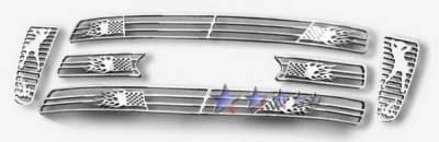 Ford F150 APS Symbolic Grille - Bar Style - Upper - Aluminum - F25726B