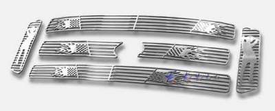 Ford F350 APS Symbolic Grille - Honeycomb Style - Upper - Aluminum - F25799E