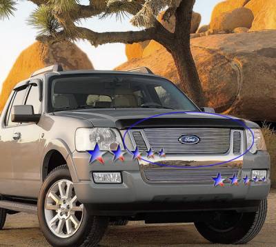 Ford Explorer APS Billet Grille - Upper - Stainless Steel - F65536S