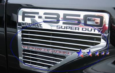 Ford F550 APS Billet Grille - Side Vent - Upper - Aluminum - F65542A