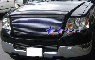 APS - Ford F150 APS Billet Grille - Honeycomb Style without Logo - Upper - Aluminum - F65725A - Image 1