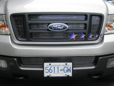 APS - Ford F150 APS Billet Grille - Bar Style - Upper - Stainless Steel - F65726S - Image 1