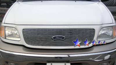 Ford Expedition APS Billet Grille - with Logo Opening - Upper - Aluminum - F65731A