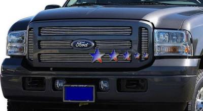 Ford Excursion APS Billet Grille - Upper - Stainless Steel - F65799S