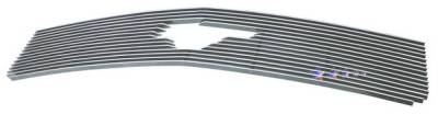 Ford Mustang APS Billet Grille - with Logo Opening - Upper - Aluminum - F66022A