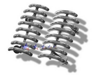 Ford F250 APS Tubular Grille - Side - 2PC - Upper - Stainless Steel - F68003S