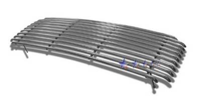 Ford F550 APS Tubular Grille - Center without Logo Opening - Upper - Stainless Steel - F68005S