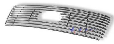 Ford F150 APS Tubular Grille - Honeycomb with Logo Opening - Upper - Stainless Steel - F68024S