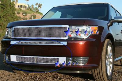 Ford Flex APS Wire Mesh Grille - Bumper - Stainless Steel - F75221T
