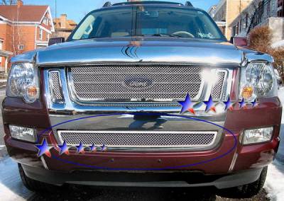 Ford Explorer APS Wire Mesh Grille - Bumper - Stainless Steel - F75529T