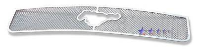 Ford Mustang APS Wire Mesh Grille - with Logo Opening - Upper - Stainless Steel - F76022T
