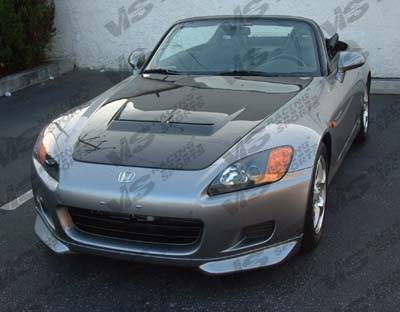 Honda S2000 VIS Racing Xtreme GT Black Carbon Fiber Hood - 00HDS2K2DGT-010C