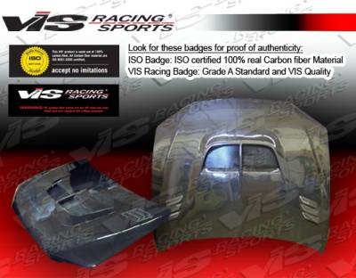 Lexus IS VIS Racing Zyclone Black Carbon Fiber Hood - 00LXIS34DZYC-010C