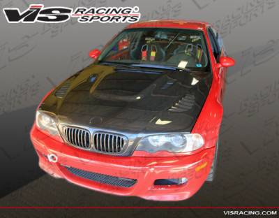 BMW 3 Series 2DR VIS Racing XTS Black Carbon Fiber Hood - 01BME46M32DXTS-010C