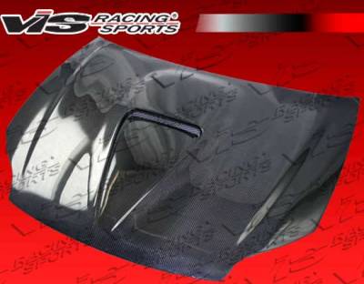 Dodge Stratus 4DR VIS Racing G Force Black Carbon Fiber Hood - 01DGSTR4DGF-010C
