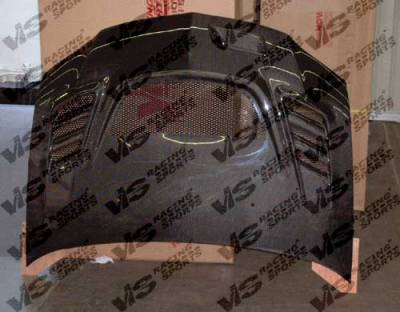 Mitsubishi Evolution 8 VIS Racing G Speed Black Carbon Fiber Hood - 03MTEV84DGS-010C