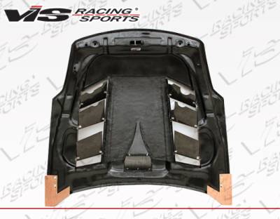 VIS Racing - Nissan 350Z VIS Racing Sniper Style Carbon Fiber Hood - 03NS3502DSNI-010C - Image 3