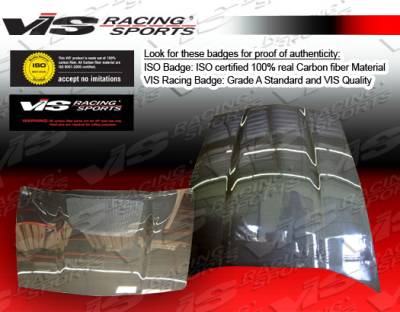 Chevrolet Corvette VIS Racing OEM Black Carbon Fiber Hood - 05CHCOR2DOE-010C
