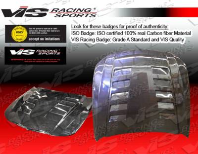 BMW 3 Series 4DR VIS Racing Euro DTM Black Carbon Fiber Hood - 06BME904DDTM-010C