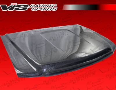 GMC Sierra VIS Racing OEM Black Carbon Fiber Hood - 07GMSIE4DOE-010C