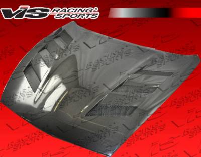 Nissan 370Z VIS Racing AMS Black Carbon Fiber Hood - 09NS3702DAMS-010C