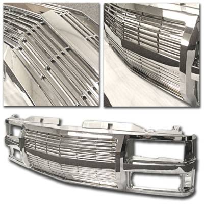 1PC ALL Chrome Front Grille