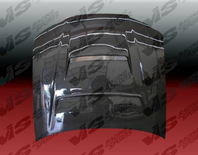 Nissan Silvia VIS Racing Tracer Black Carbon Fiber Hood - 99NSS152DTRA-010C