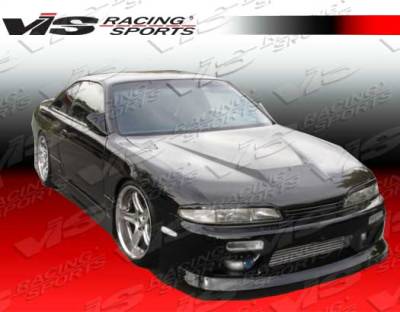 Nissan Silvia VIS Racing Invader Black Carbon Fiber Hood - 99NSS152DVS-010C