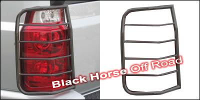 Jeep Commander Black Horse Taillight Guards