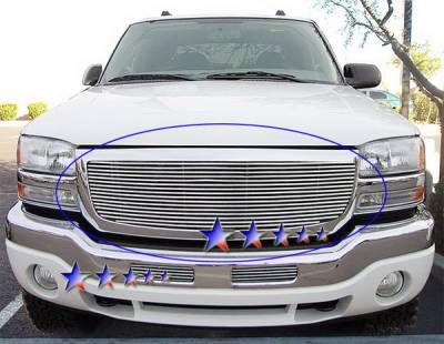 GMC Sierra APS Billet Grille - without Logo Opening - Upper - Aluminum - G65772A