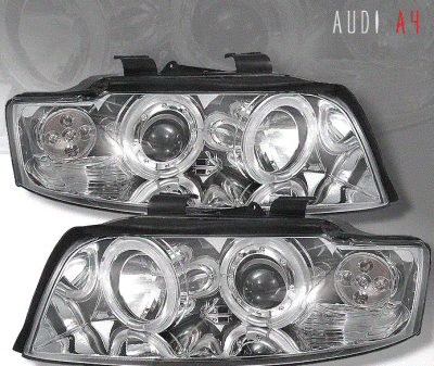 Chrome LED Halo Headlights
