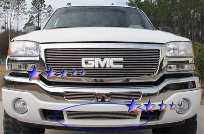 GMC Sierra APS Billet Grille - Bumper - Stainless Steel - G85473S