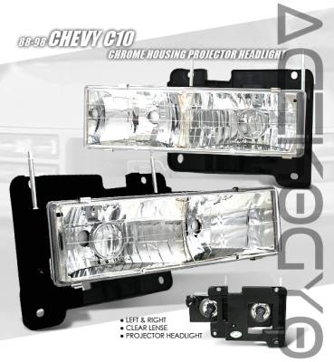 Chrome Housing Projector Headlights