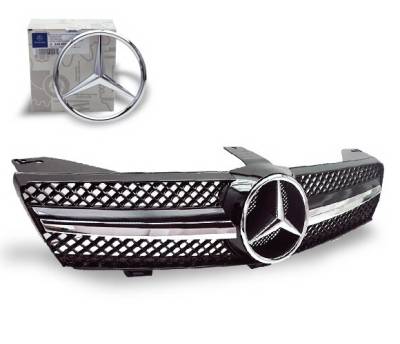 Mercedes CLS 4CarOption Front Hood Grille - GRA-W2190608WSLN-BK