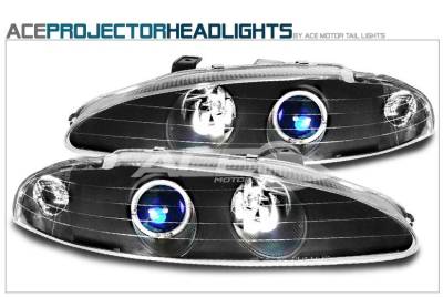 JDM Black Halo Pro Headlights